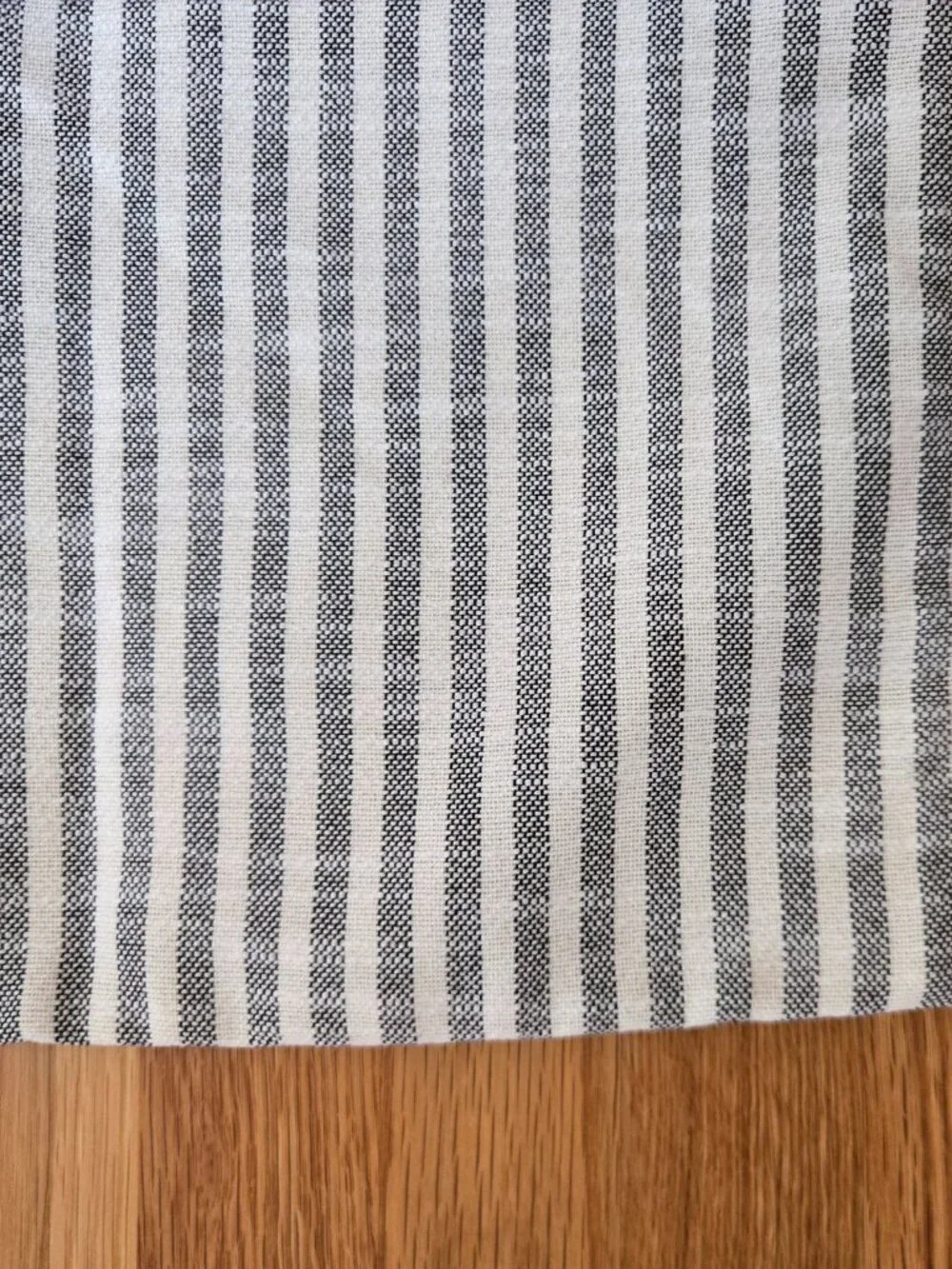 Black and White Woven Striped Pillowcover, 20 x 20
